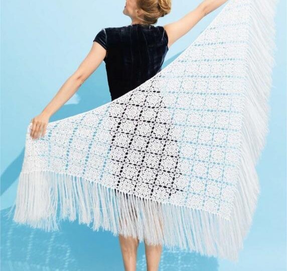 Модели шалей с фото и схемами.