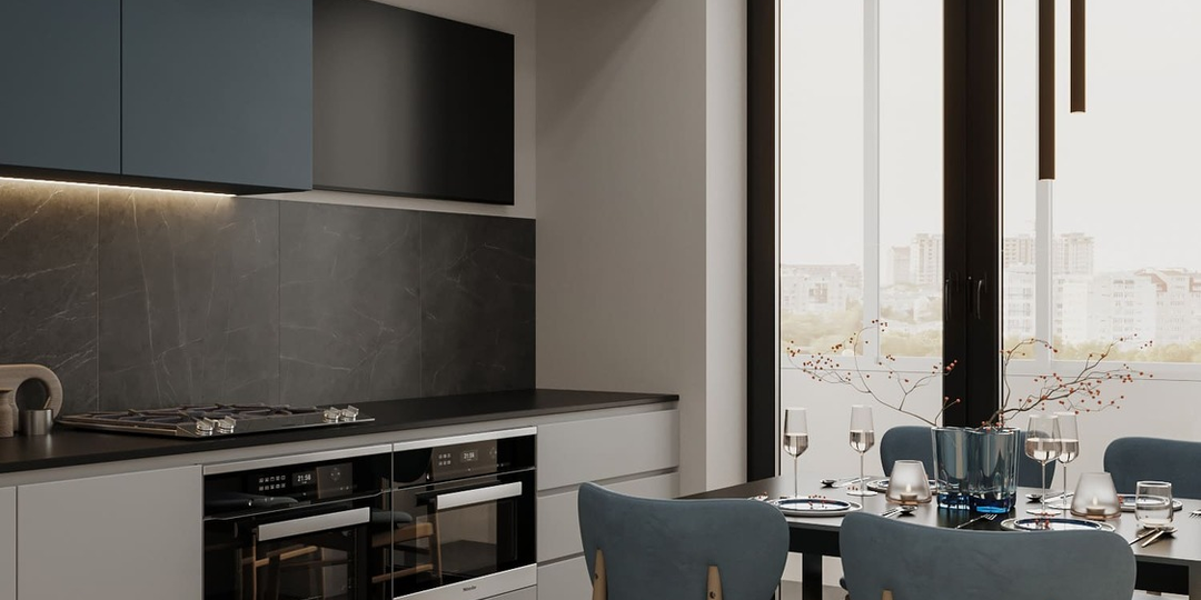 Модное сочетание серого и бежевого цвета в интерьере на примере трёшки 64 м²