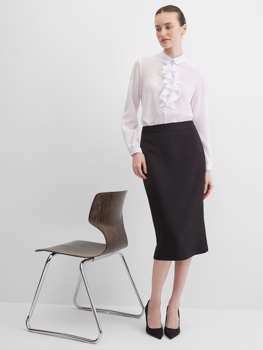 Блузка: 5 290 руб. Модель: 88180102-6 Артикул ткани: ГЛ339
Состав: 50% вискоза, 47% полиэстер, 3% лайкра