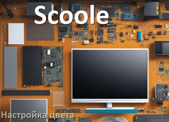 
Как на телевизоре Scoole настроить цвет правильно