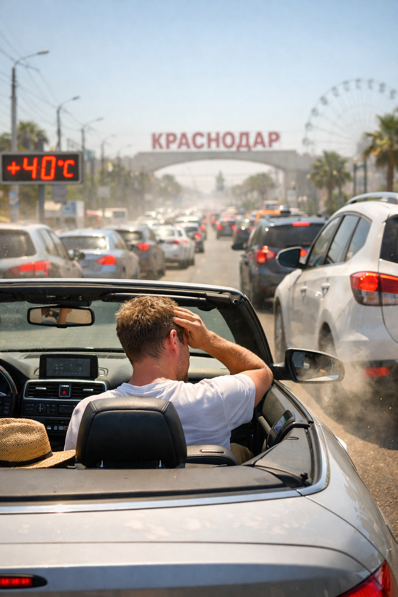 На кабриолете в Краснодаре