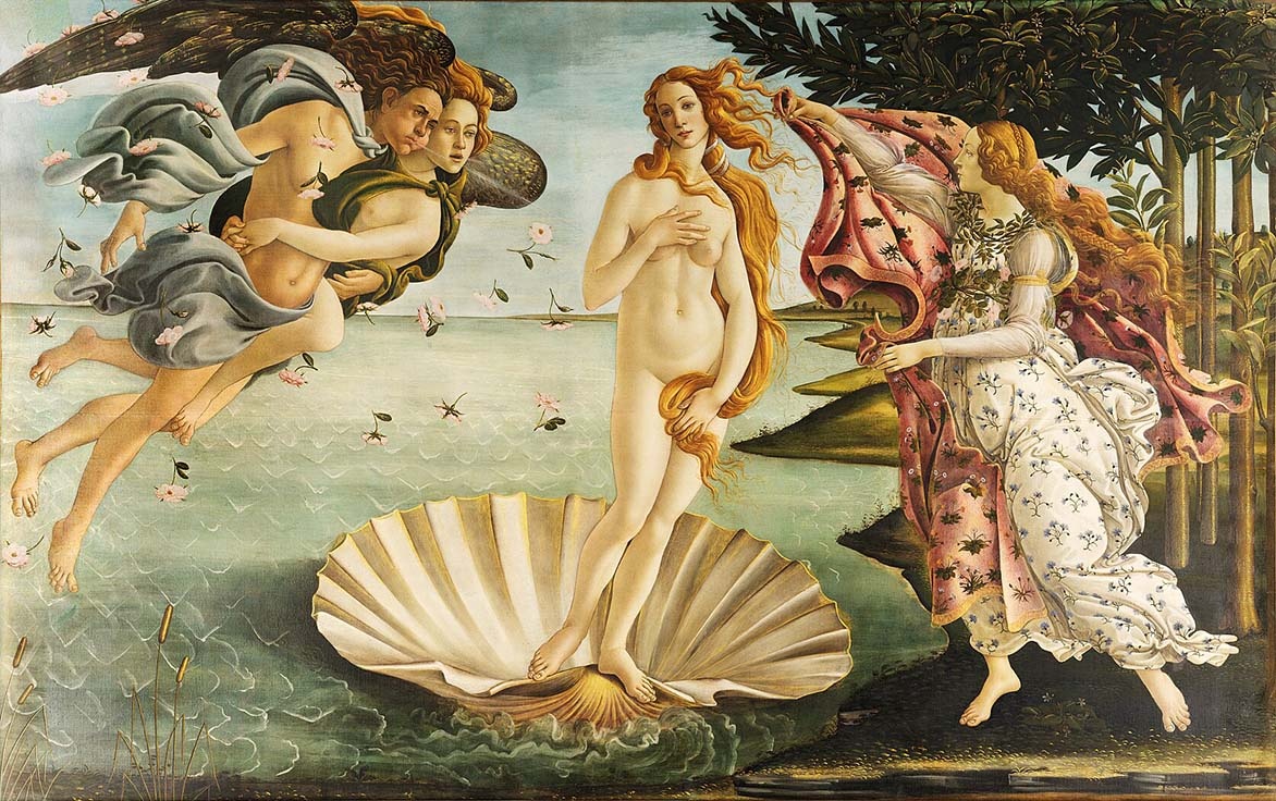 Сандро Боттичелли,  "Рождение Венеры"