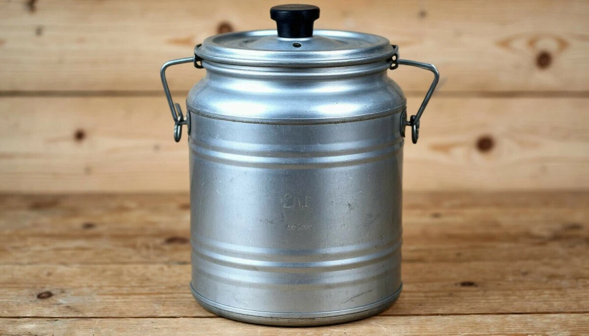 Канистра СССР на 10 литров по мнению ИИ - это же бидончик.