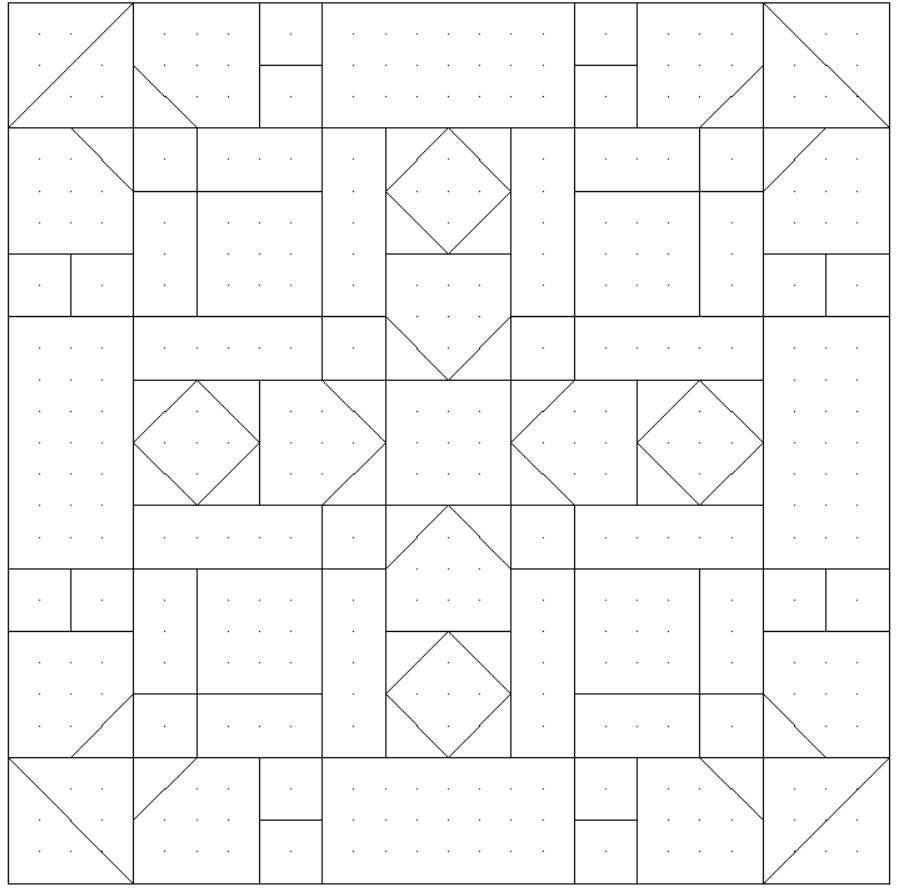 Сетка блока №24 проекта "Мерцающие снежинки"