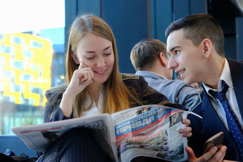    Студентов Петербурга поздравили с праздником. Артем КИЛЬКИН