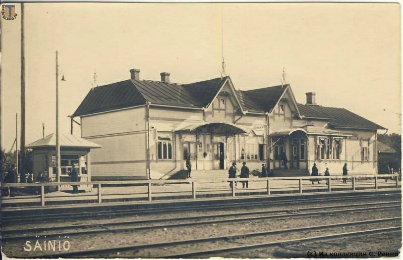 Верхне-Черкасово: Вокзал станции Сяйниё, конец 1920-х гг. Фото из коллекции С. Ренни