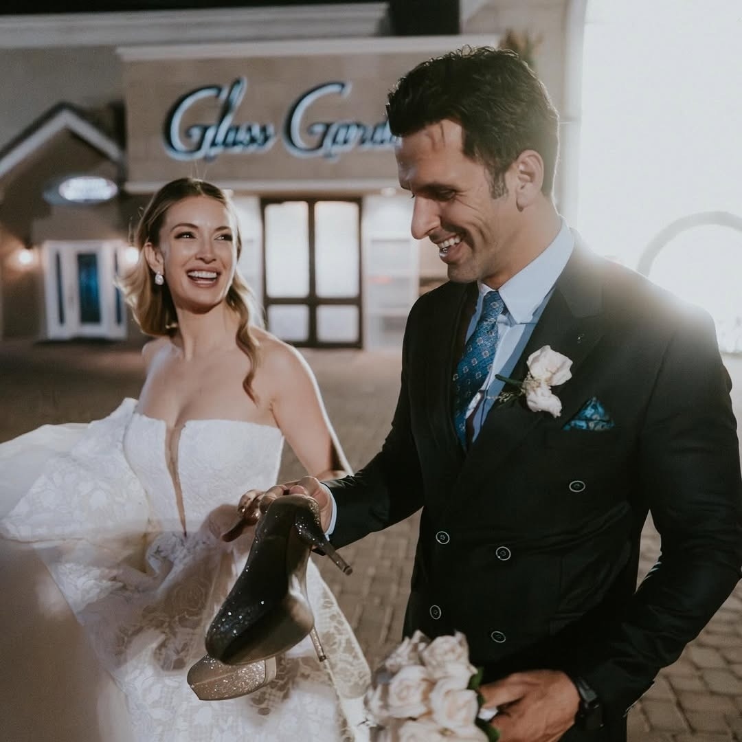 Ясемин Кай Аллен на своей свадьбе 