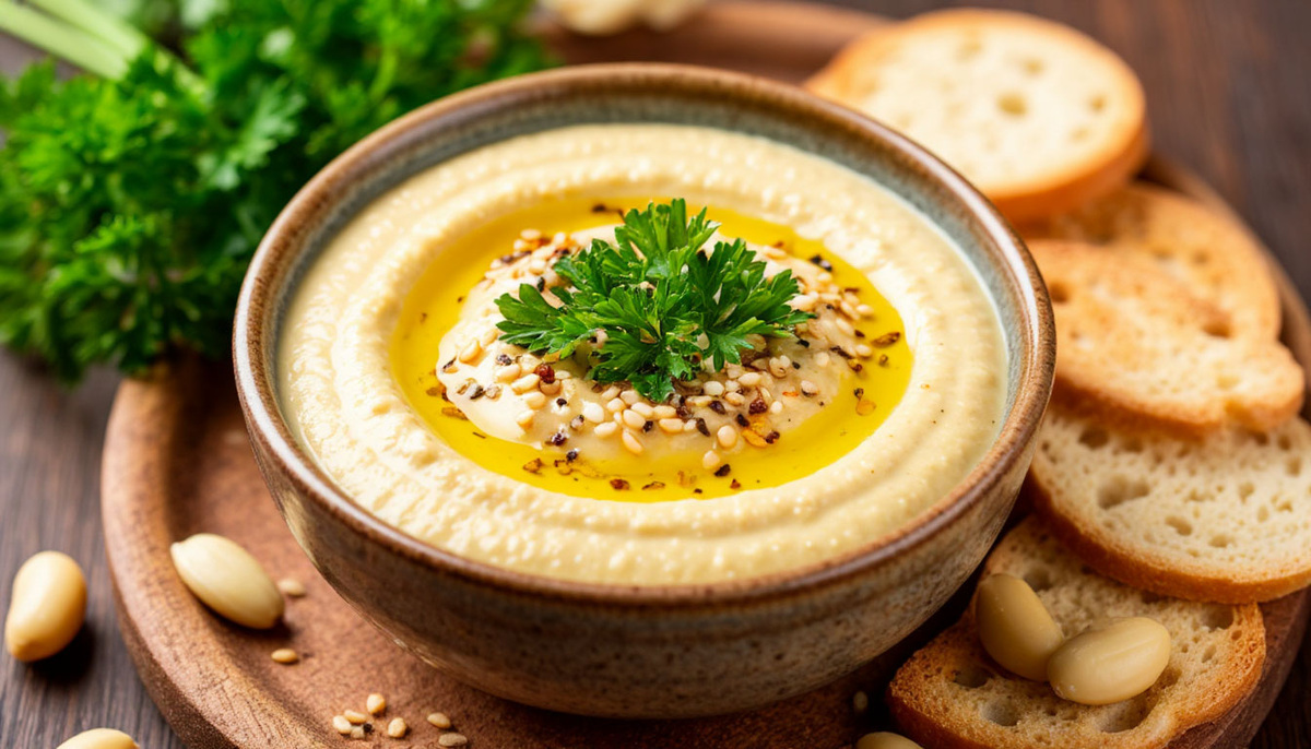 🥙 Ливанский хумус без тахини: как его делают в Уфе — из нута, кунжута и чеснока (самодельная паста).