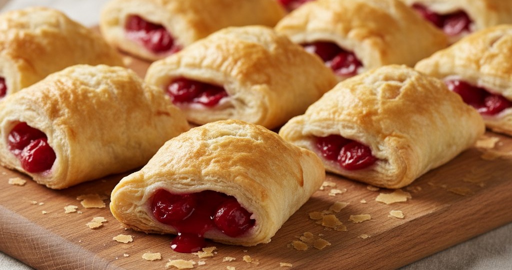 Ленивый рецепт вишневых слоек