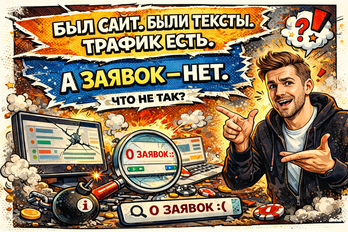 Сайт есть, тексты есть, а заявок нет? Реальный кейс из бизнеса
