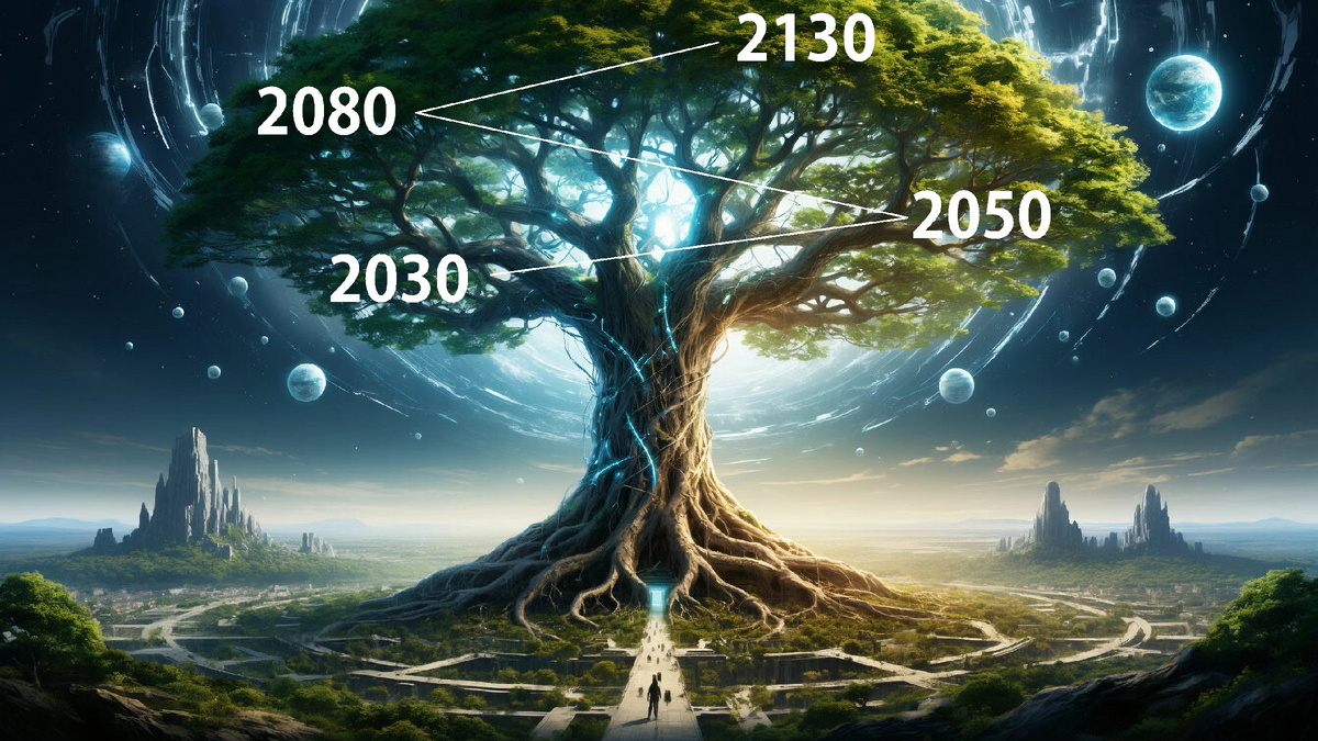 2030, 2050, 2080, 2130 - основные вехи в эволюции человечества на ближайший исторический период