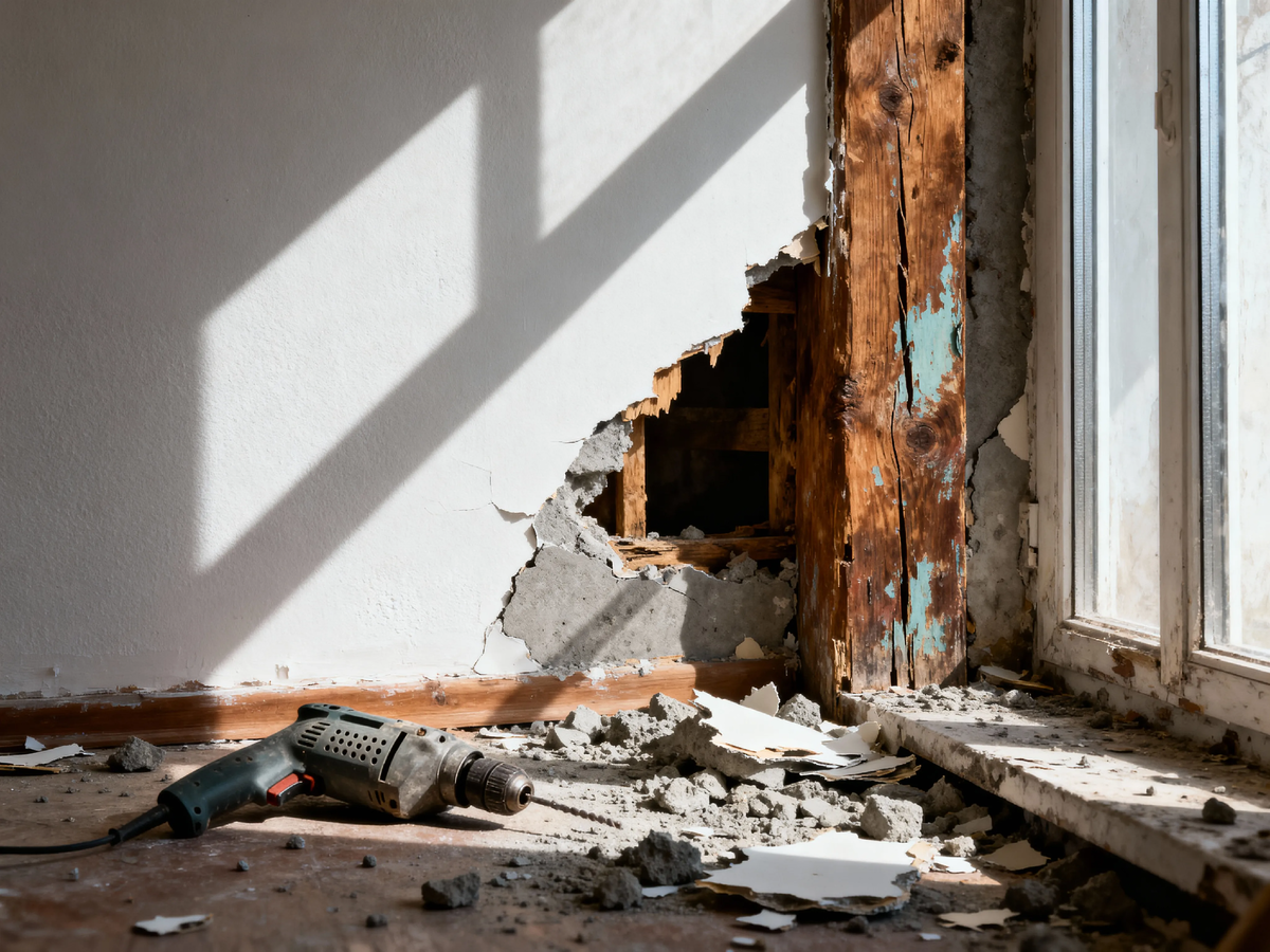 Что скрывает старая стена?