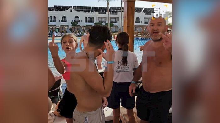 Британцы, устроившие драку с россиянами. Фото © Telegram /SHOT