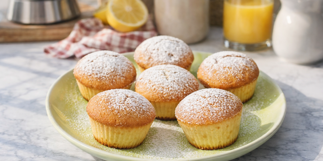 Манные маффины с джемом