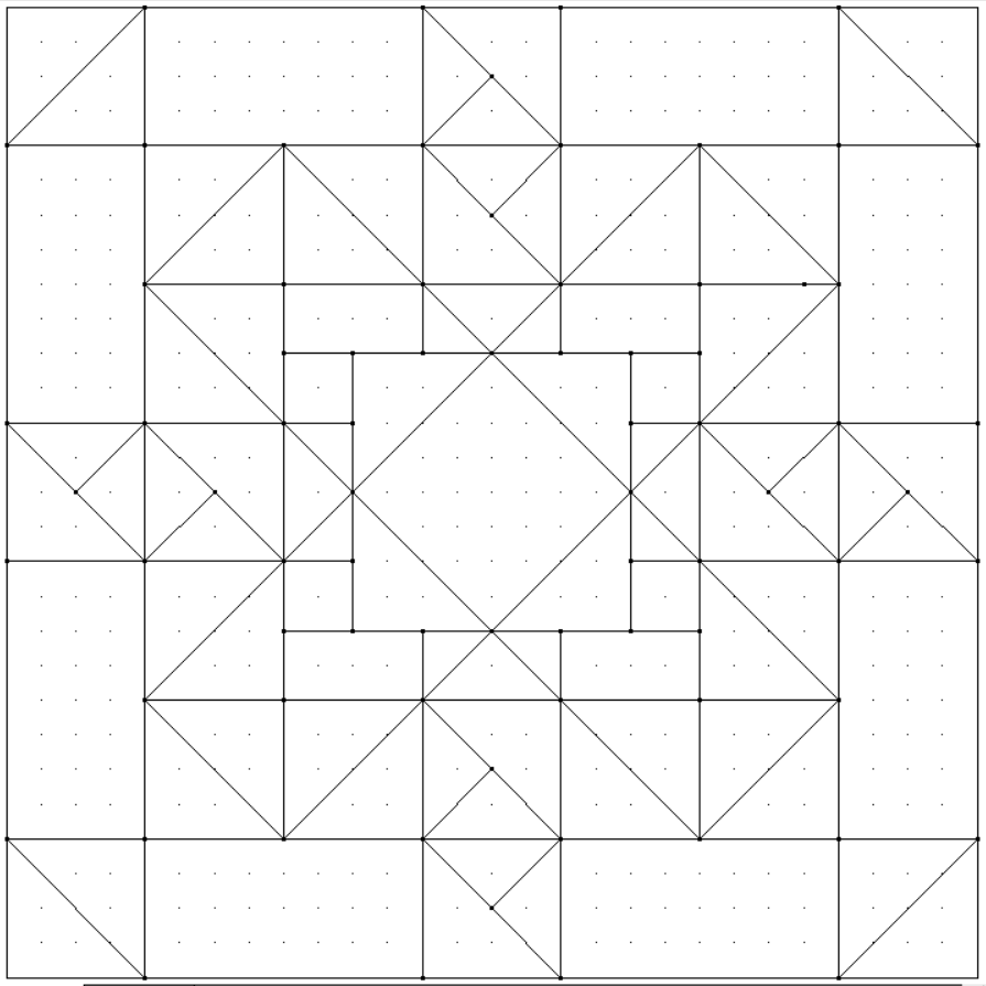 Сетка блока №22 проекта "Мерцающие снежинки"