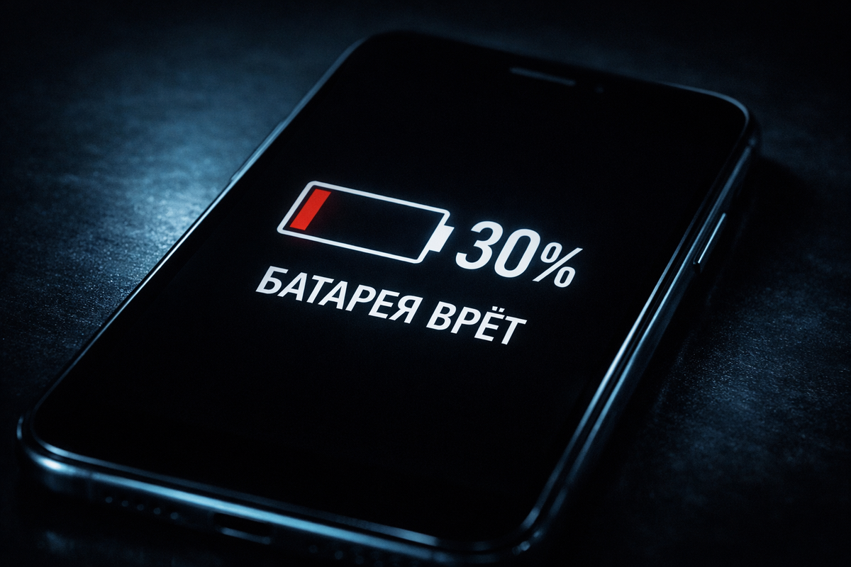 Когда телефон врёт: почему смартфон умирает на 30% и как это исправить