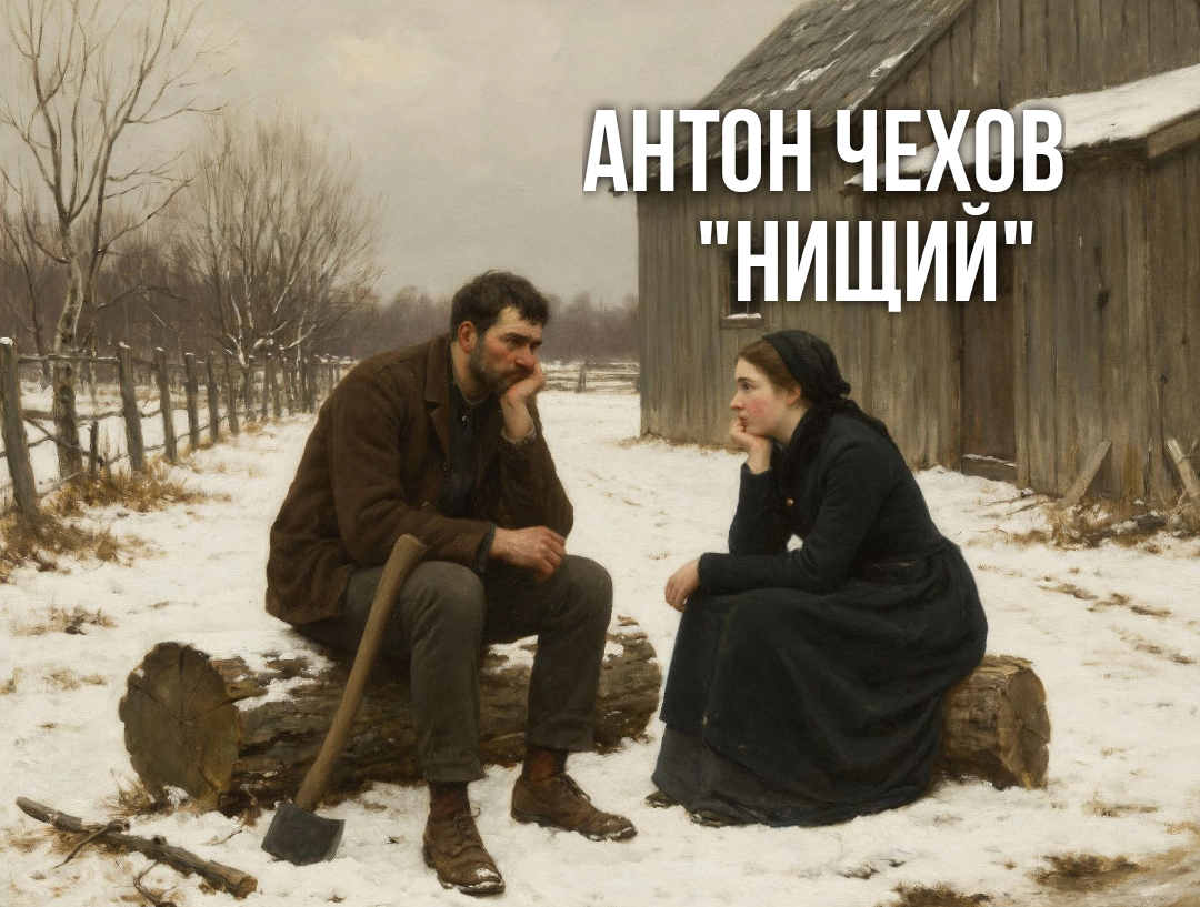 Антон Павлович Чехов, иллюстрация к рассказу "Нищий"