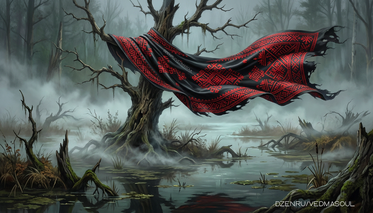 © Авторское изображение @vedmasoul. Cгенерировано ИИ. Порча, ритуал, чистка