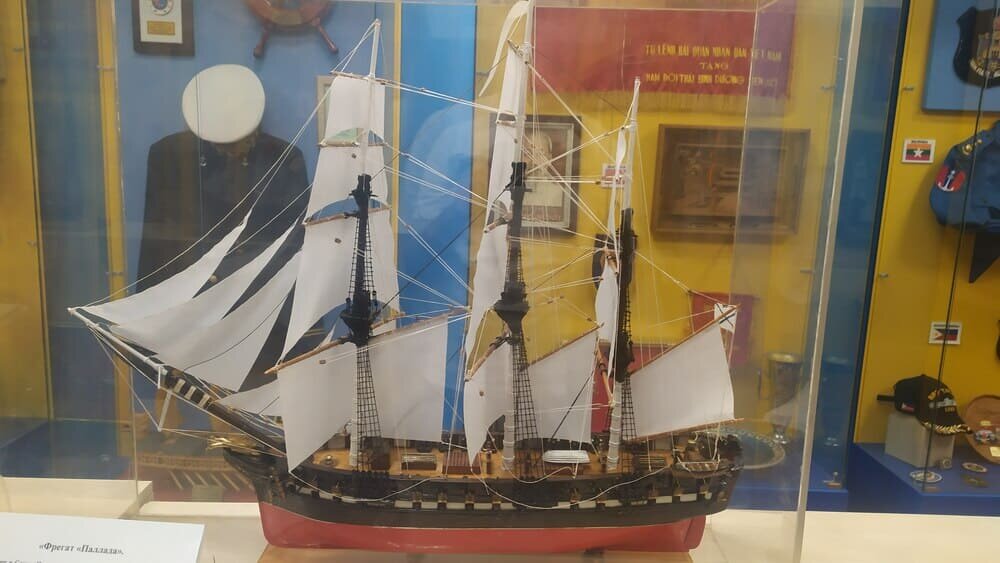 Модель фрегата «Паллада» (экспозиция Военно-исторического музея Тихоокеанского флота во Владивостоке)