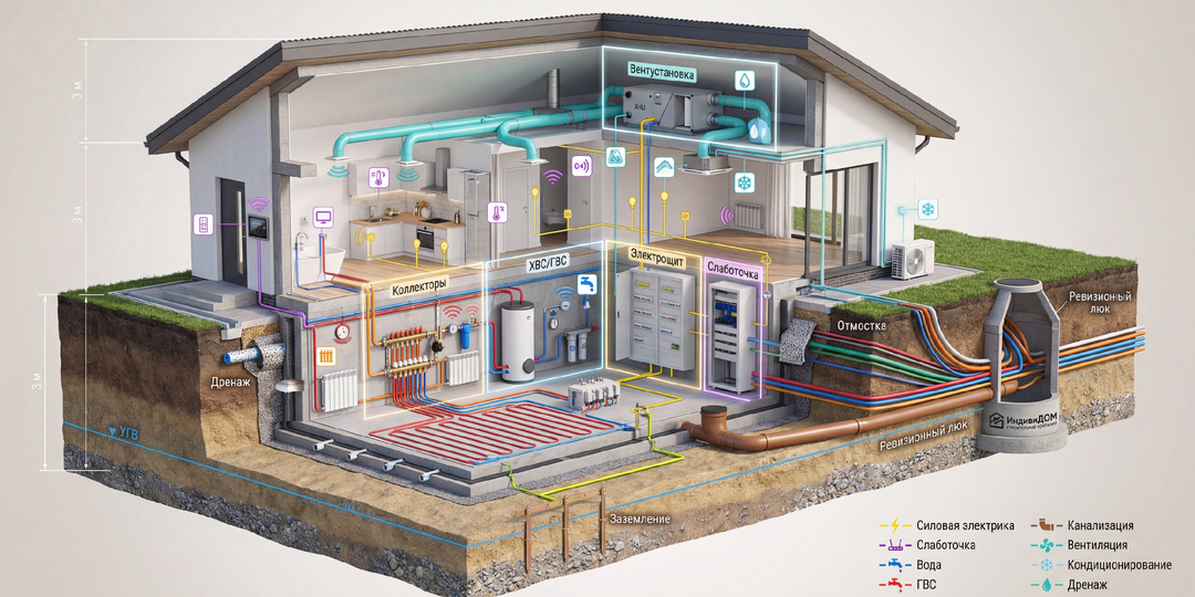 Инженерные коммуникации “под ключ”: почему их нельзя отдавать разным подрядчикам без профессиональной координации