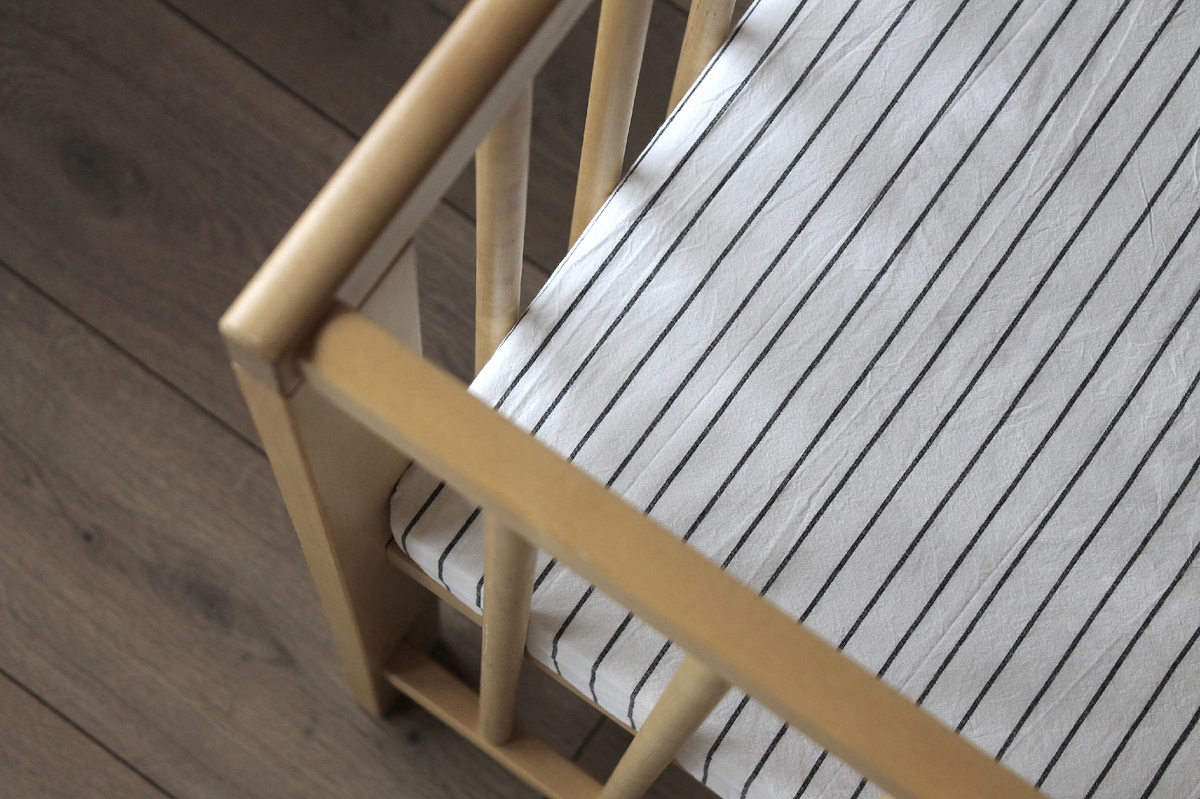 Простынь из варёного хлопка "Скандинавская полоска"