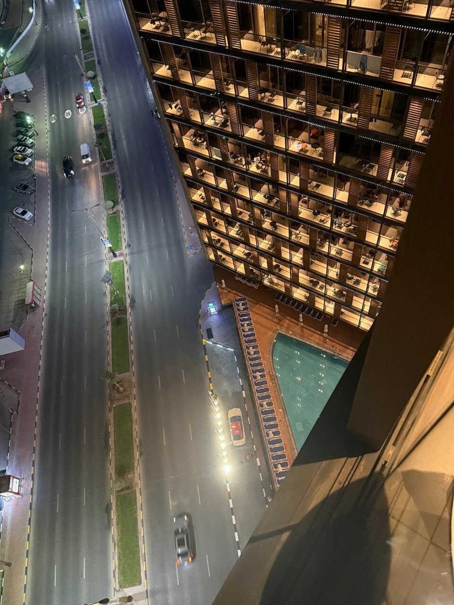 Отель Wyndham Garden Ajman Corniche, вид с 15-го этажа