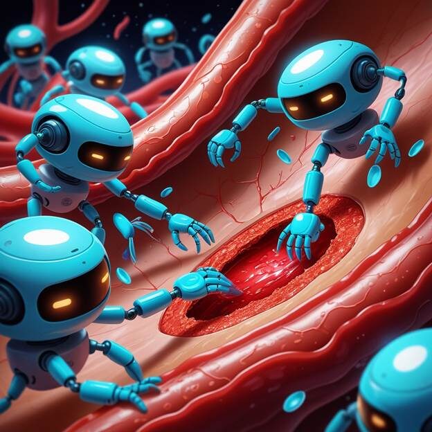 Микророботы в перспективе могут доставлять препарат локально — например, к      опухоли или очагу воспаления — вместо того чтобы «разливать» его по всему      организму.