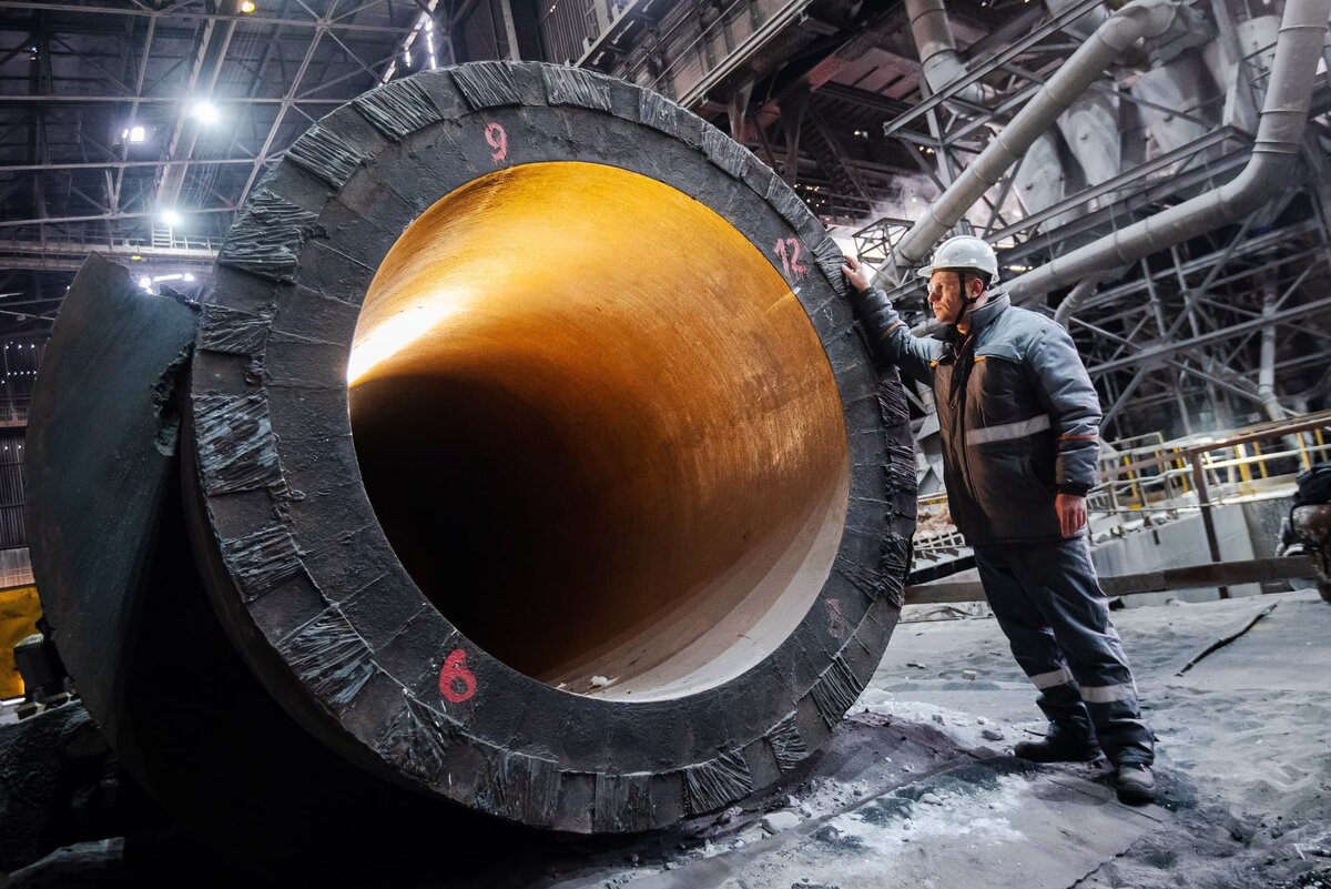   Отливка массой 115 тонн