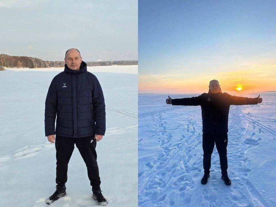    Председатель Минского облисполкома Алексей Кушнаренко отдохнул на Нарочи зимой. Фото: телеграм-канал «Минская область / О главном».