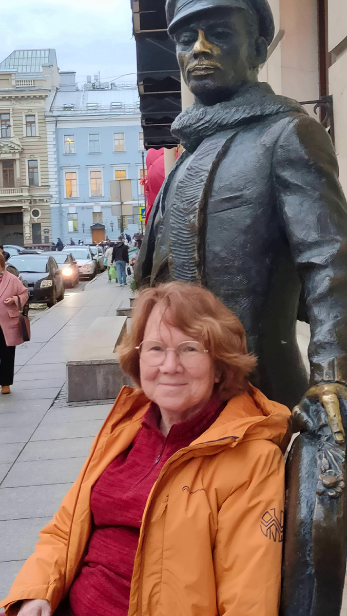 Фото автора. С другом Остапом. Питер, октябрь 2025