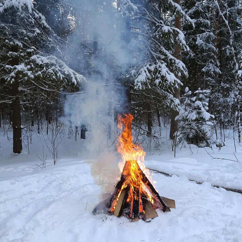 «Огонь, который согревает даже в мороз»«Визуализация от нейросети»