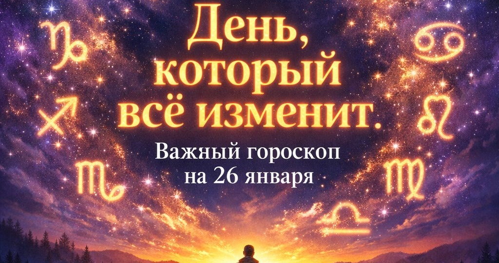 26 января — День, который изменит всё: ваш гороскоп стабильности, удачи и важных решений.