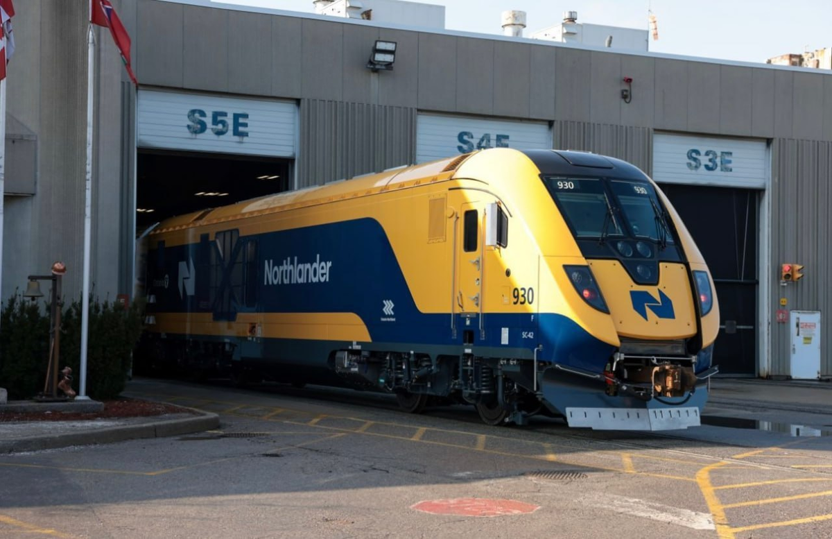 Первый push-pull поезд Northlander производства Siemens Mobility для Канады. Источник: Ontario Northland