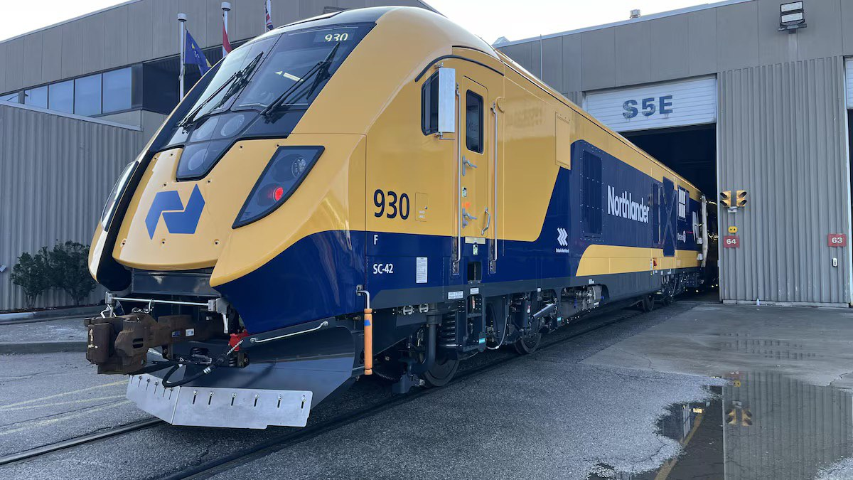 Первый push-pull поезд Northlander производства Siemens Mobility для Канады. Источник: Alexis Raymon/Radio-Canada