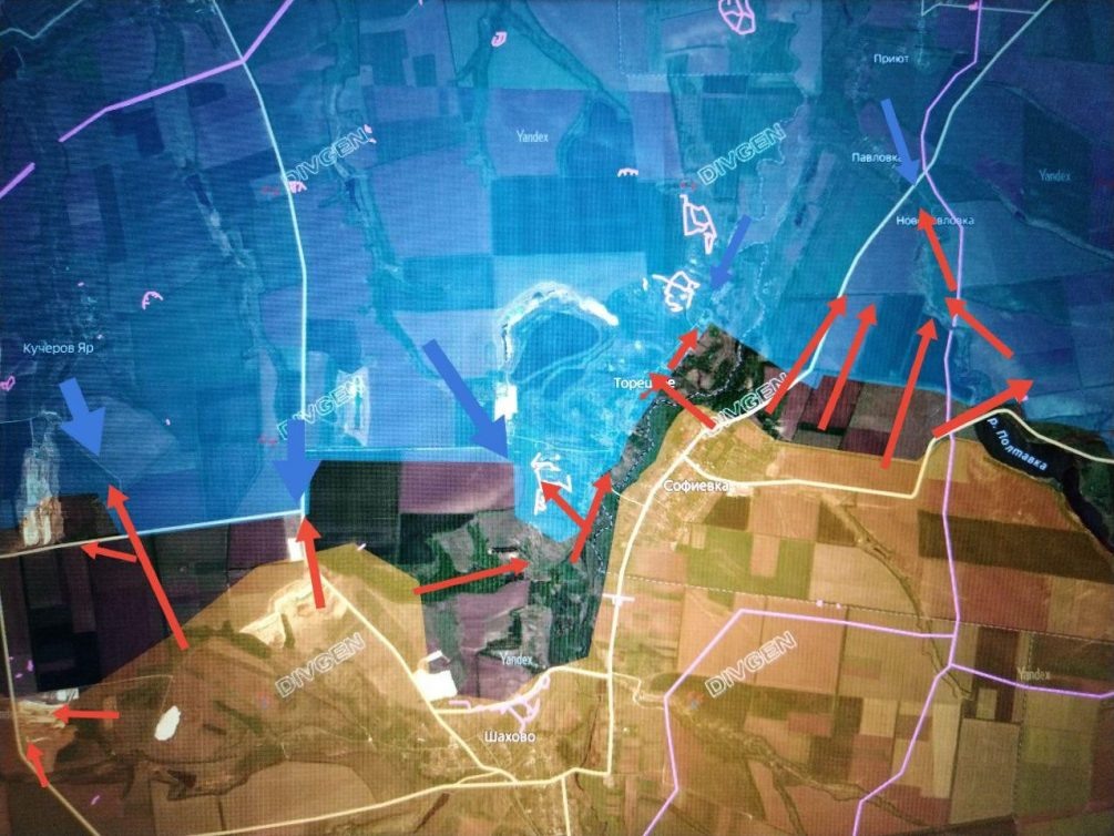    Карта СВО. Ситуация на Дружковском направлении.