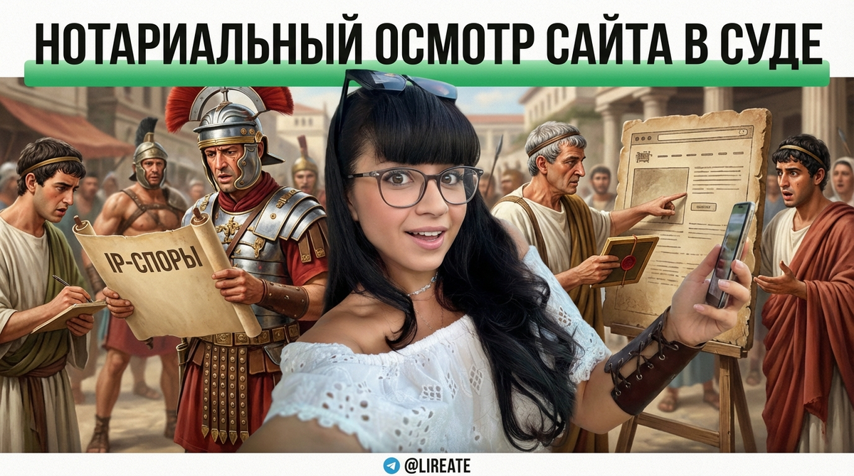    Примеры нотариального осмотра сайта в судебной практике Лирейт