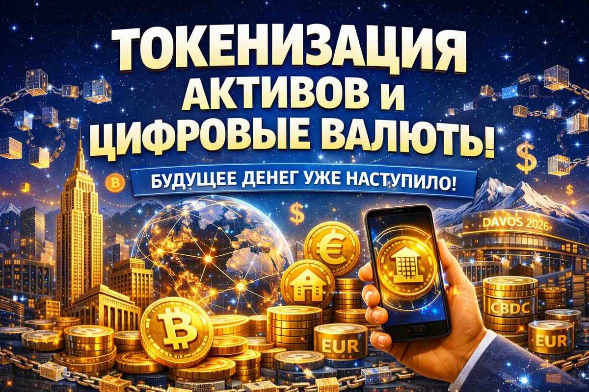 ТОКЕНИЗАЦИЯ АКТИВОВ И ЦИФРОВЫЕ ВАЛЮТЫ: КАК ДАВОС-2026 ПОКАЗАЛ, ЧТО ДЕНЬГИ БОЛЬШЕ НЕ ПРИНАДЛЕЖАТ ТОЛЬКО ГОСУДАРСТВУ