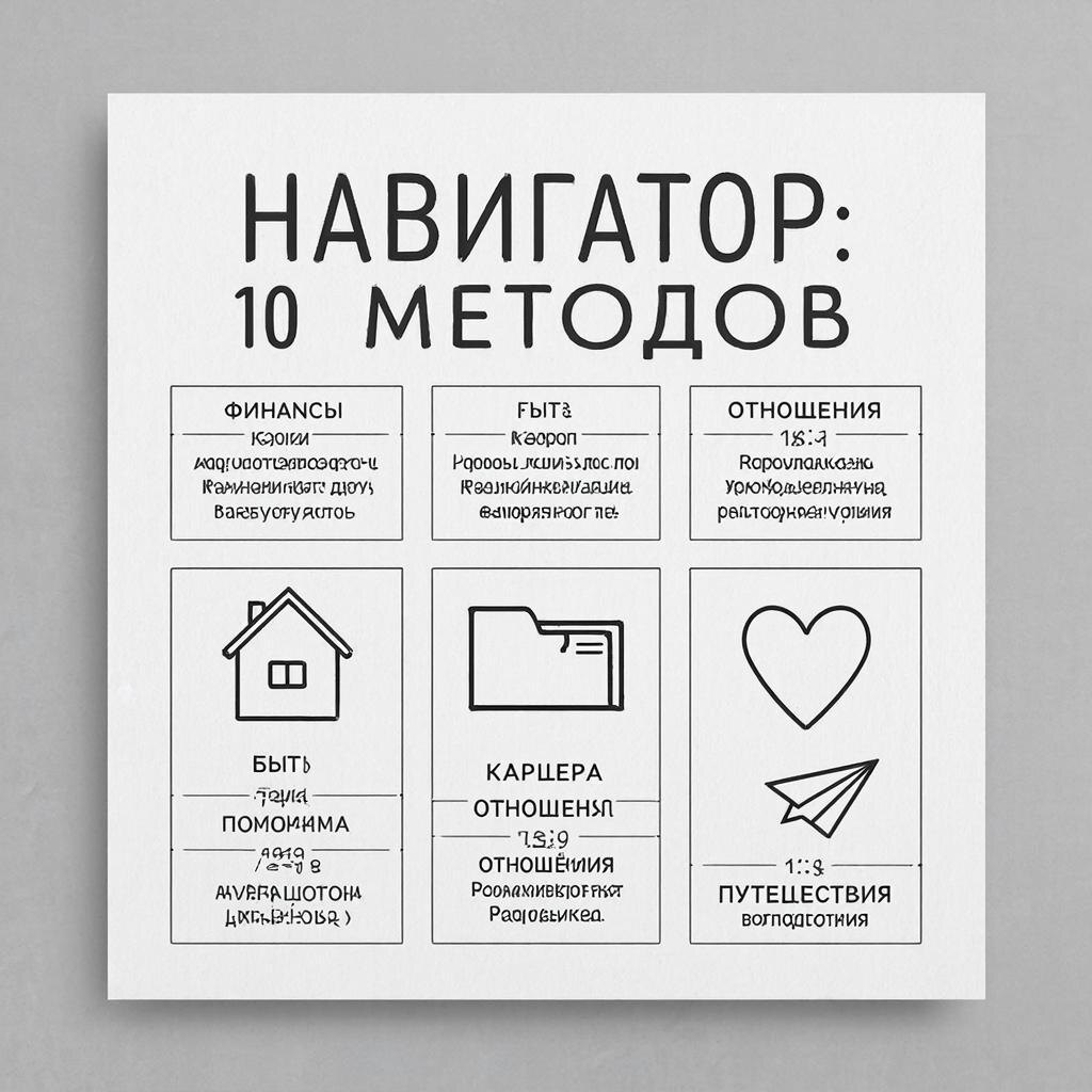 Заголовок: Устали искать решения по кругу? Я систематизировал 10 главных методов использования ИИ для жизни в одну карту.
