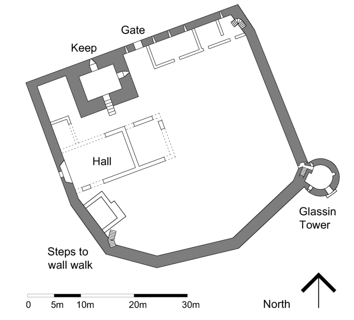 План замка Лох-Левен XVI в., автор Джонатан Олденбак Creative Commons Attribution-Share Alike 3.0 Unported https://thetudortravelguide.com/