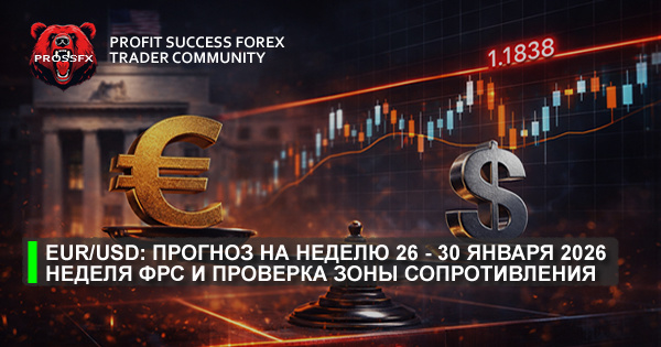 EUR/USD: прогноз на неделю 26 - 30 января 2026 - неделя ФРС и проверка зоны сопротивления