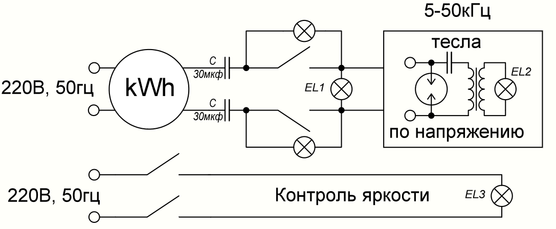 Резонанс Тесла по напряжению.