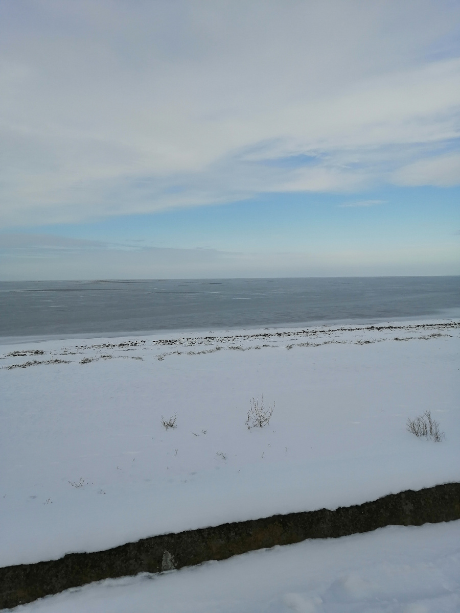 Зимнее море.