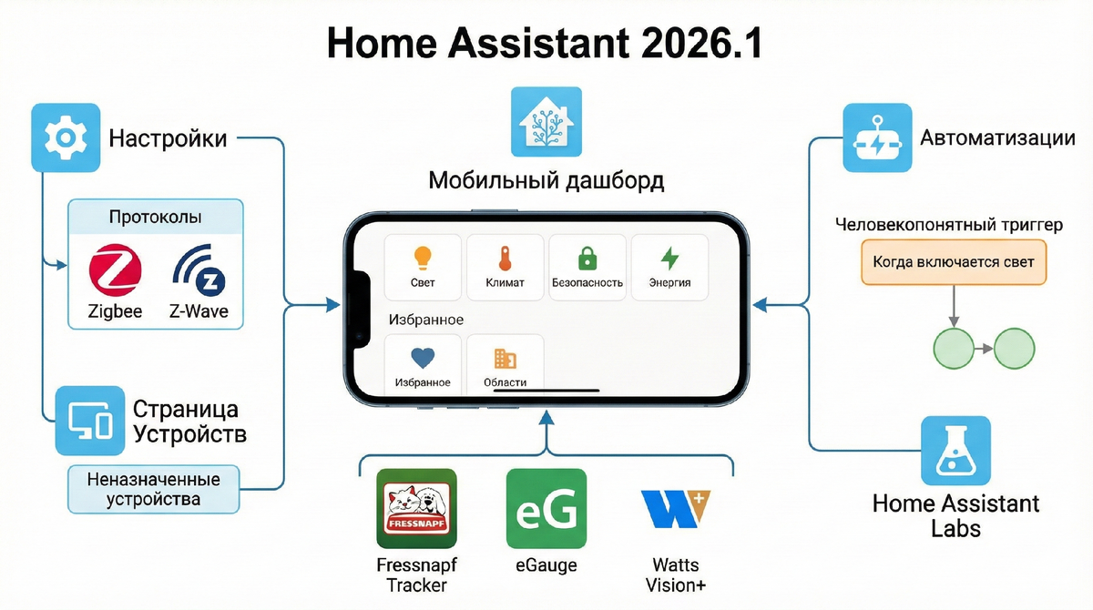 Обновление Home Assistant 2026.1