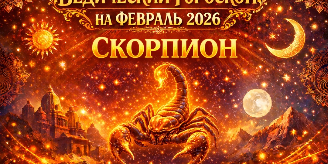 ♏ СКОРПИОН ФЕВРАЛЬ 2026 РЕШЕНИЕ - СЛОВО - ВОЛЯ. Ведический гороскоп Подлинный Джйотиш