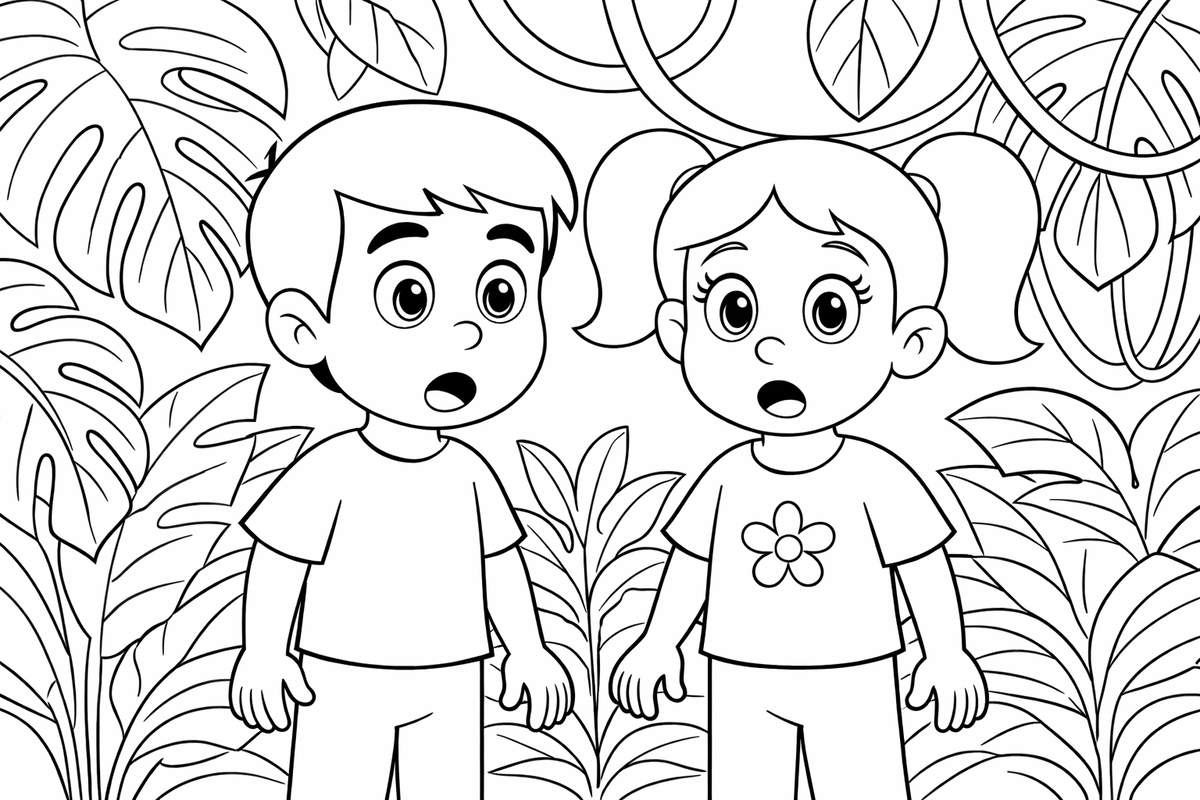 Раскраска по мотивам Сказок ТракТЫРишкИ