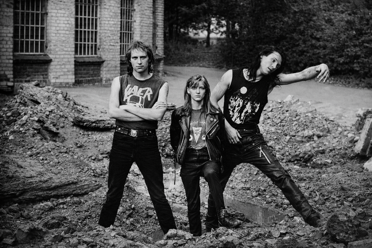 Фронт: Борис Вильчик, Лена Вильчик и «Сева» Ходасевич, июнь 1992 г. Фото: Леонид Новиков