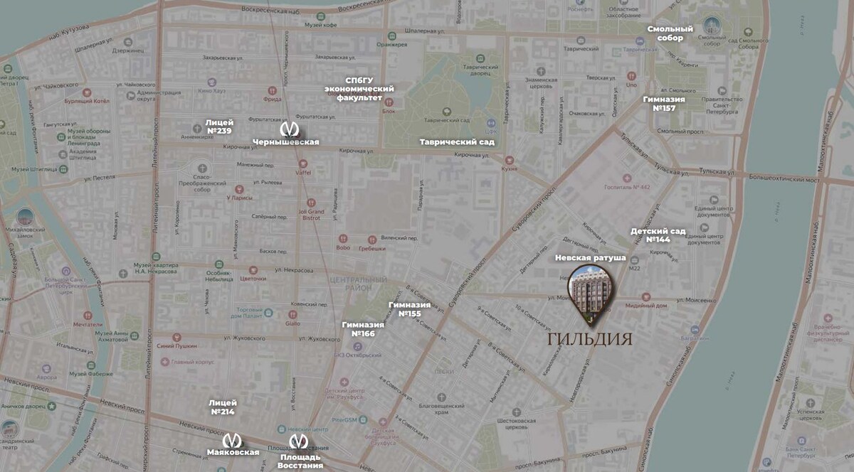 Расположение проекта на карте