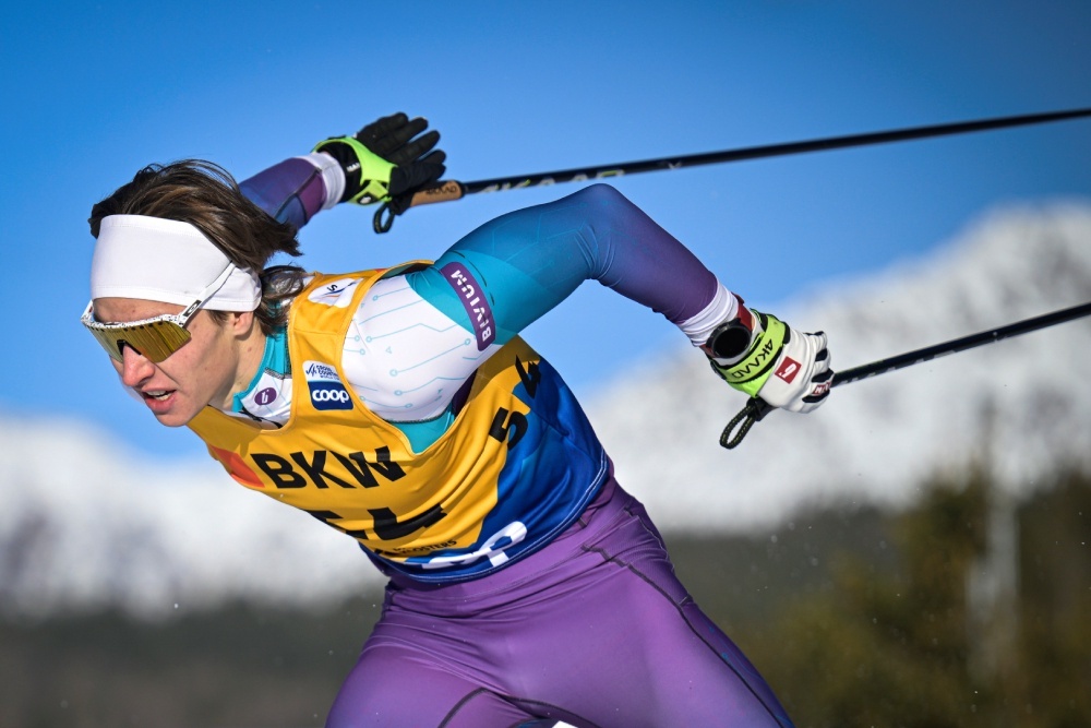    Савелий Коростелев не попал на подиум на седьмом этапе Кубка мира, но своим выступлением может быть доволен. / EPA / ТАСС