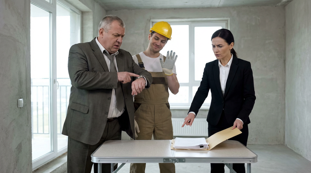 Помните, акт приёмки подписываю один раз, и желательно указать в нём все дефекты.