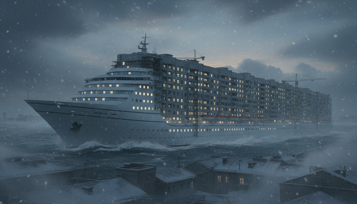 Метафора дома-корабля в океане спального района